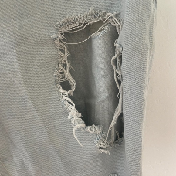 BDG High-Waisted Slim Straight Peasant Hipster Hippie Boho Street Destroyed Jean - Picture 10 of 12